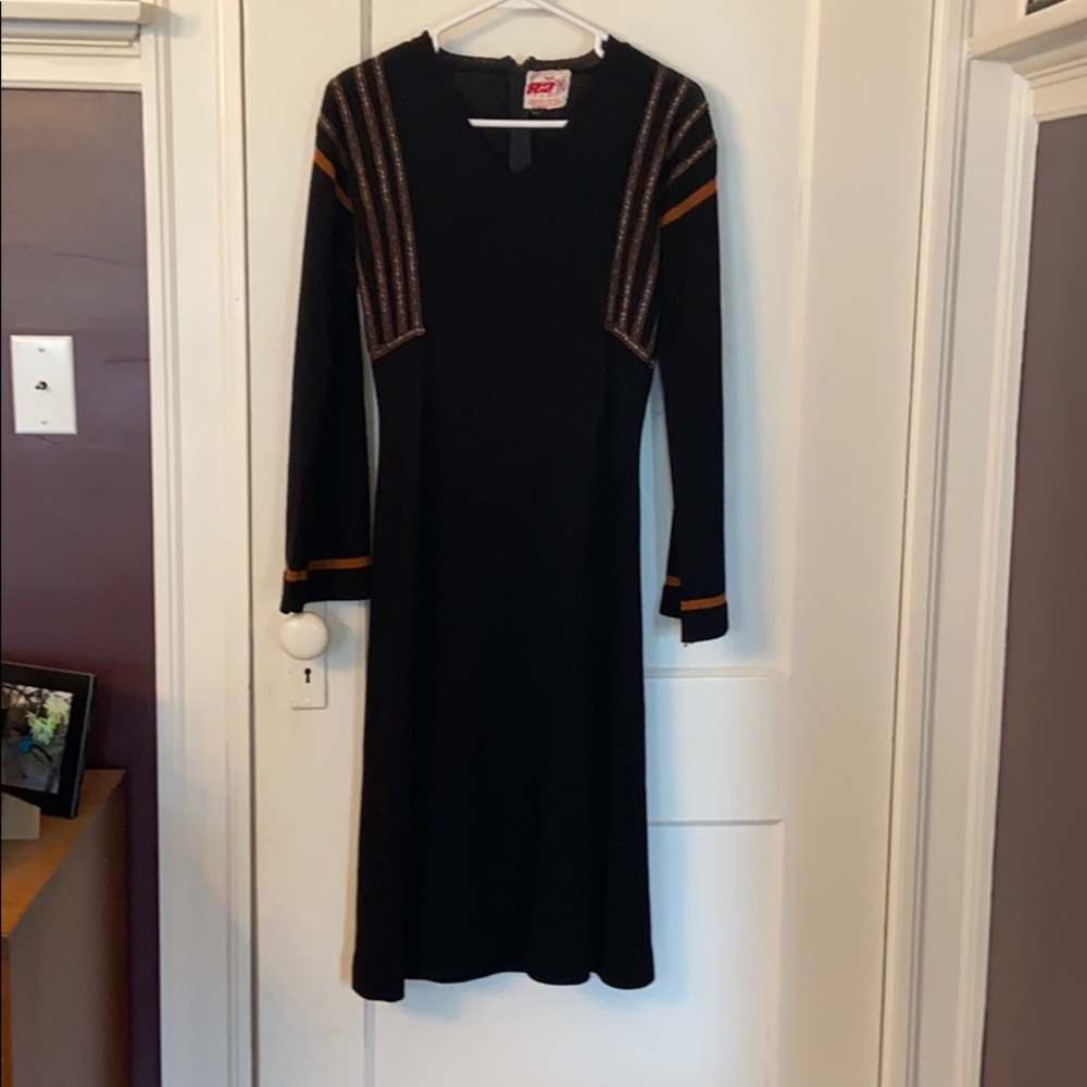 Vintage black long sleeve dress